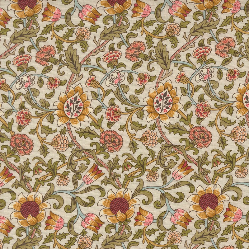 Morris Manor by Barbara Brackman for Moda - Porcelain 8392 11