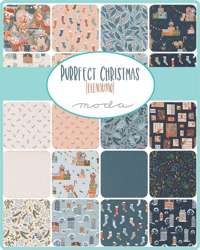 Purrfect Christmas by Elena Amo for Moda