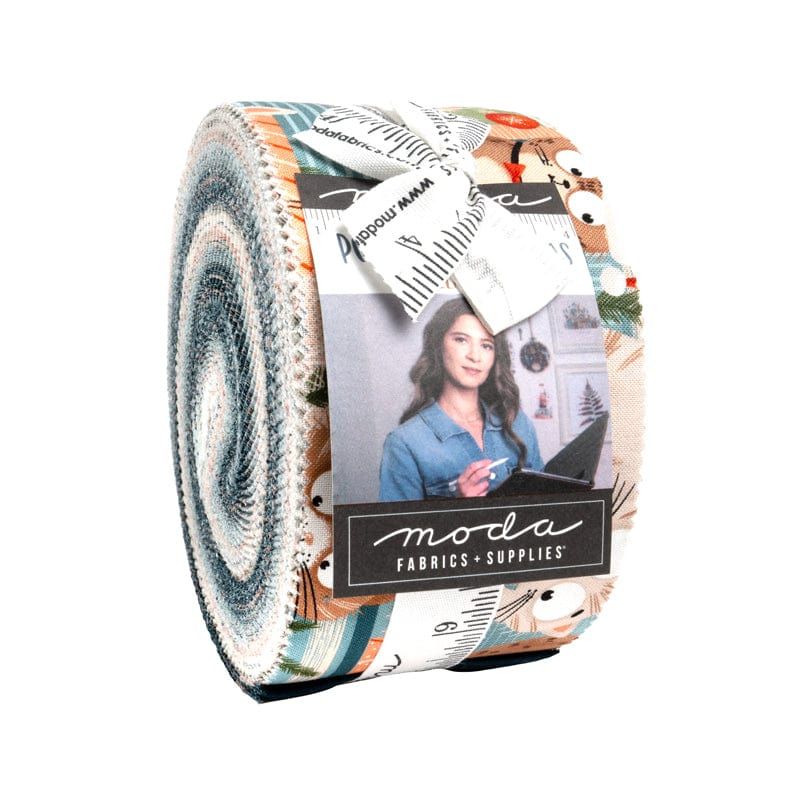 Purrfect Christmas by Elena Amo for Moda - jelly roll JR39040