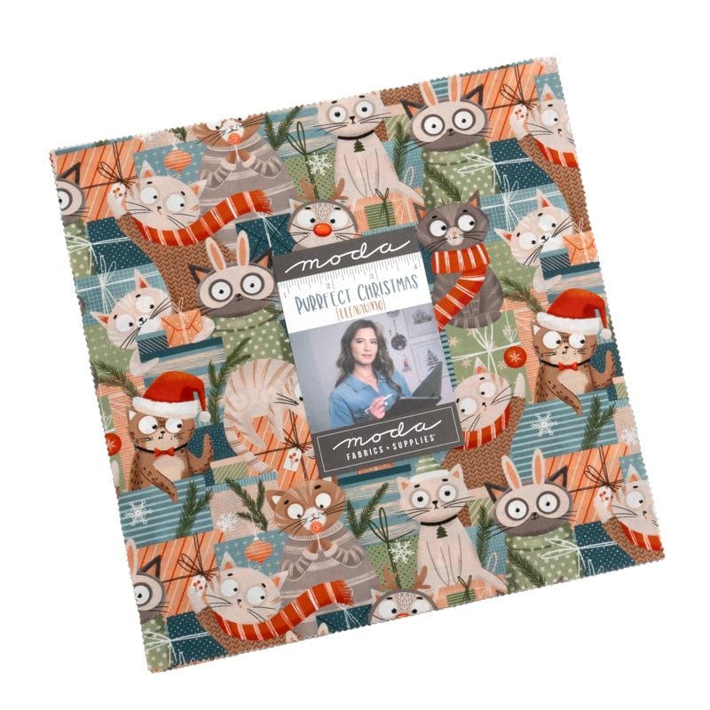 Purrfect Christmas by Elena Amo for Moda - Layer Cake LC39040