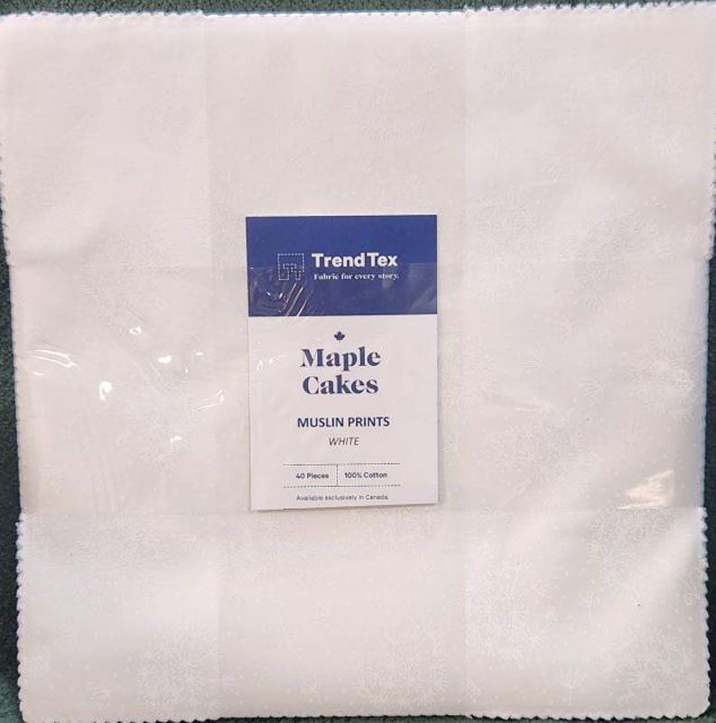 *** New*** Trendtex Muslin Prints Maple Cake for Moda - (Layer Cake) MK1250W WOW