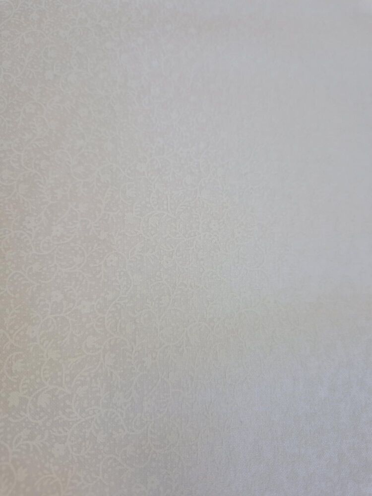 Trend Tex for Moda Muslin Prints 1250-34 white tiny floral with vines