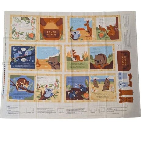 Aussie Oz-Born by Studios fabrics - Fabric Soft Book Panel