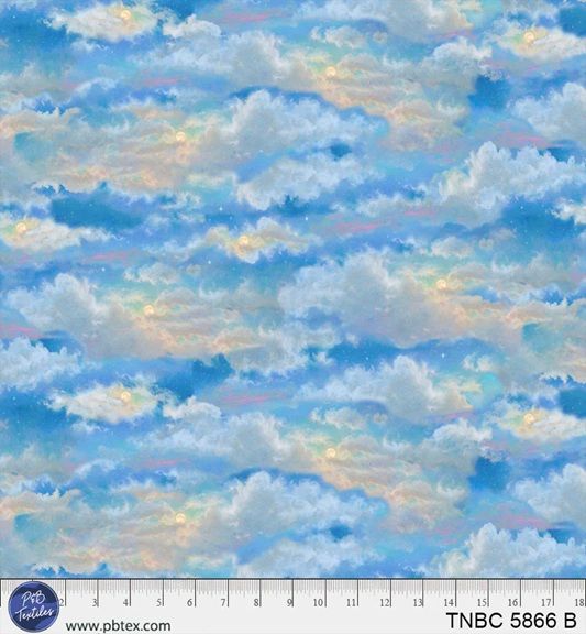 The Night before Christmas by Abraham Hunter for P&B textiles - 5866B sky all over