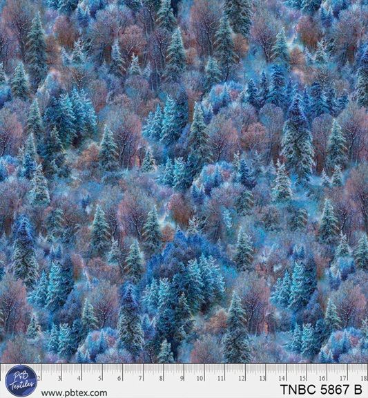 The Night before Christmas by Abraham Hunter for P&B textiles - 5867B Frosty Forest