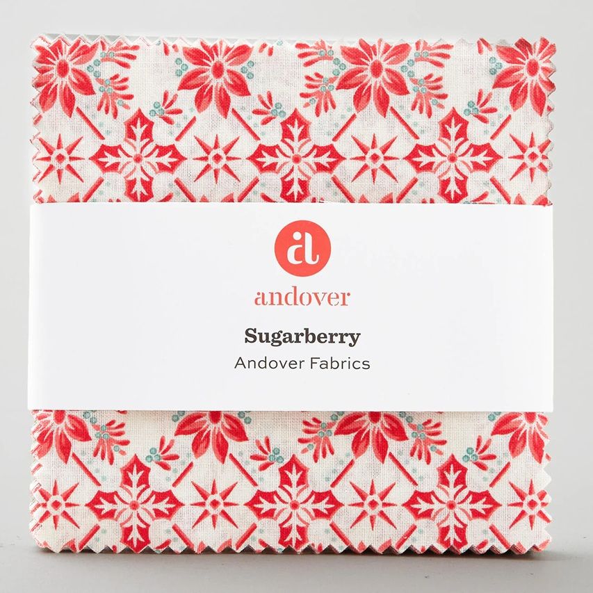 Sugarberry by Andover & Makower 5" squares (charm pack) 1S/SB
