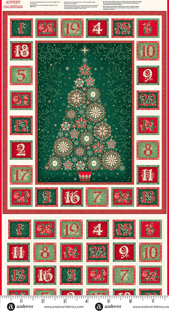 Makower Good Tidings Advent Panel 110/1