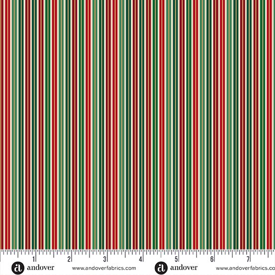 Makower Jolly St Nic Stripe 126/1