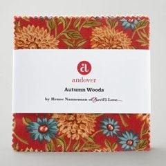 Autumn Woods by Renee Nanneman for Andover Fabrics 5" squares (charm pack) 1S/AW