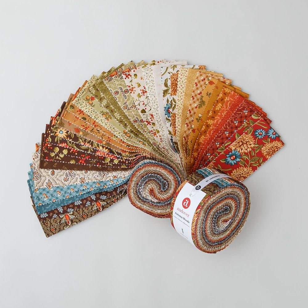 Autumn Woods by Renee Nanneman for Andover Fabrics strip sets (jelly roll) 2S/AW