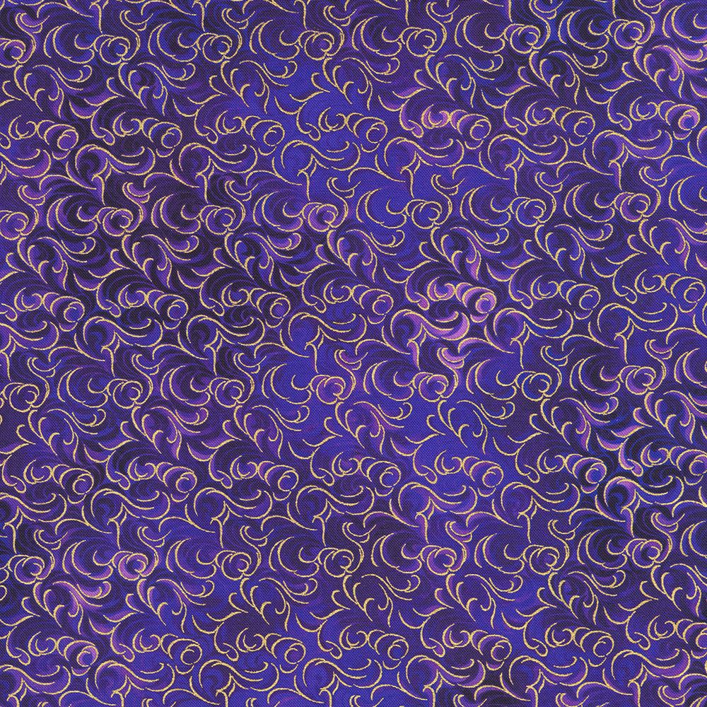 Mixed Metallics by Robert Kaufman SRKDM 23067-17 Iris Swirls