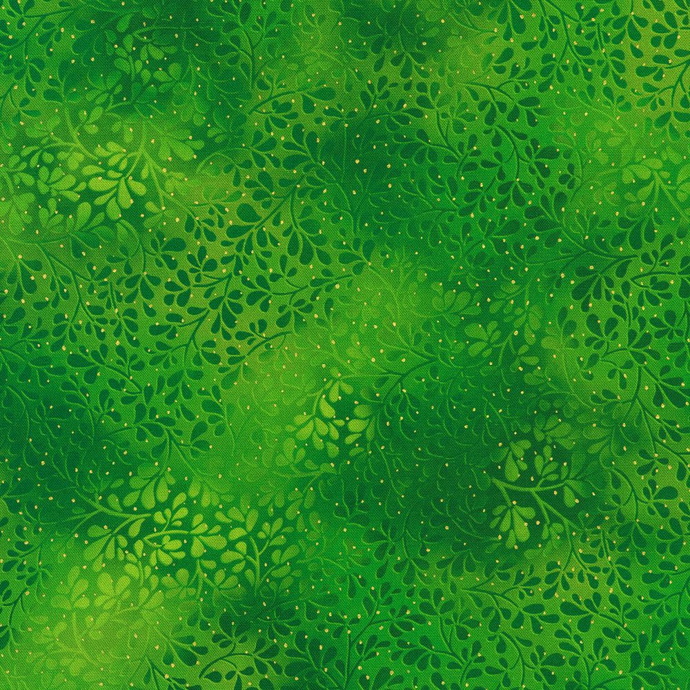 Mixed Metallics by Robert Kaufman SRKDM 23068-43 Leaf Foliage