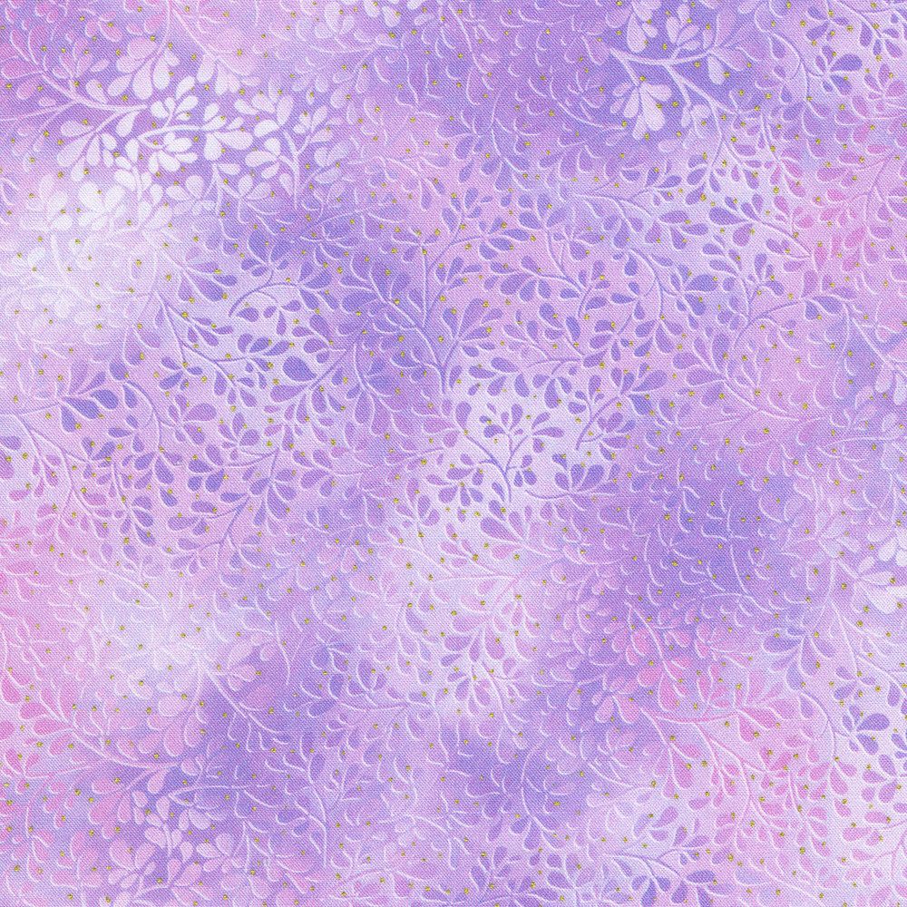 Mixed Metallics by Robert Kaufman SRKDM 23068-23 Lavender Foliage