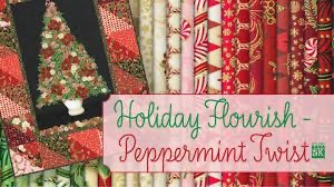 Holiday Flourish Peppermint Twist - Robert Kaufman