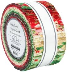 Holiday Flourish Peppermint Twist - Robert Kaufman - Roll-Ups