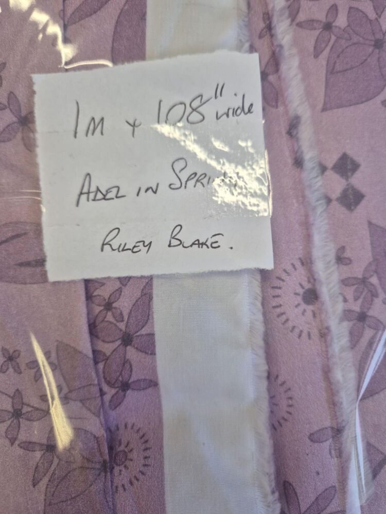 Adel in Spring Dusky Lilac by Riley Blake 1m x 108"