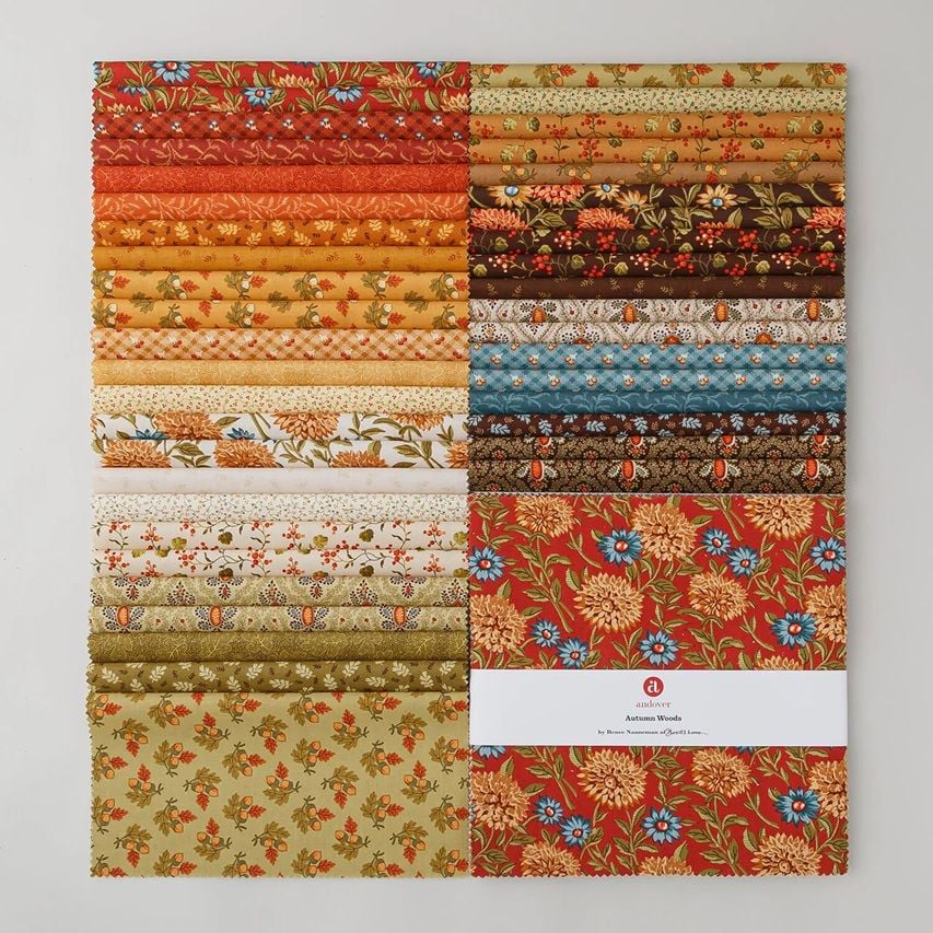 Autumn Woods for Makower - 10" squares (layer cake)