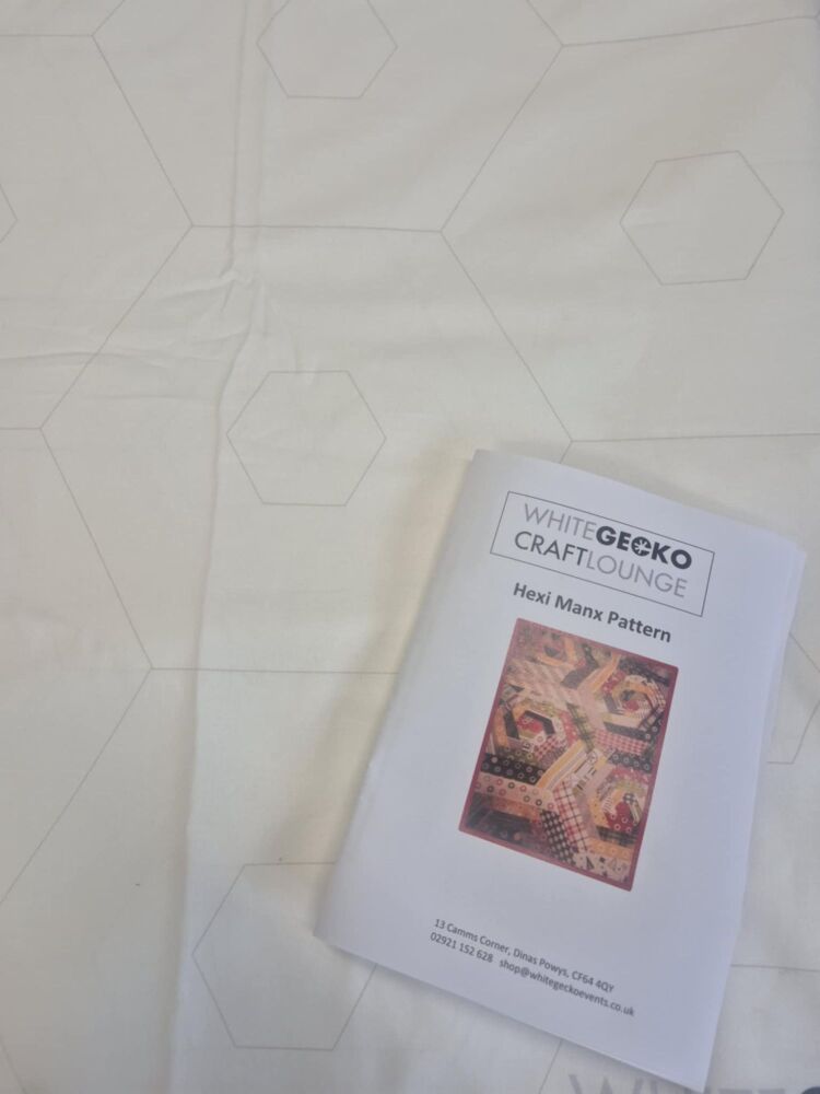 Preprinted Hexi Panel - with Hexi manx pattern