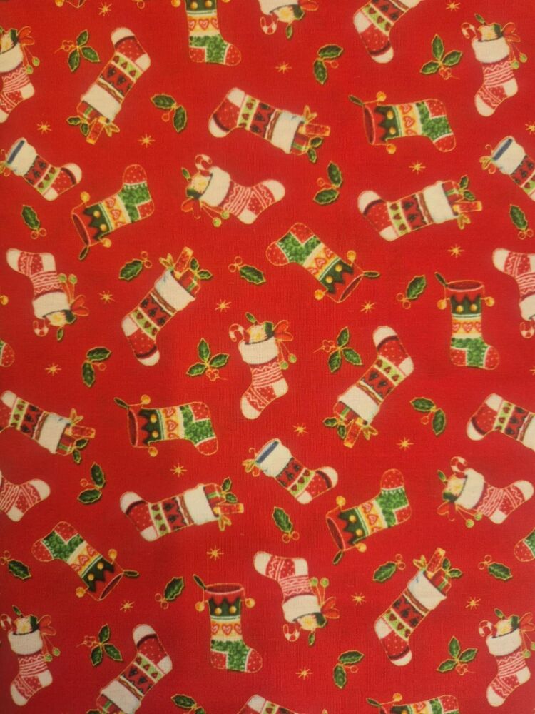 Sew Cool 60" stockings on Red