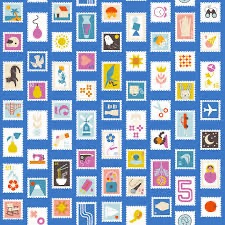 Salutations - Ruby Star Society for Moda - Stamps on Lapis 1089-14