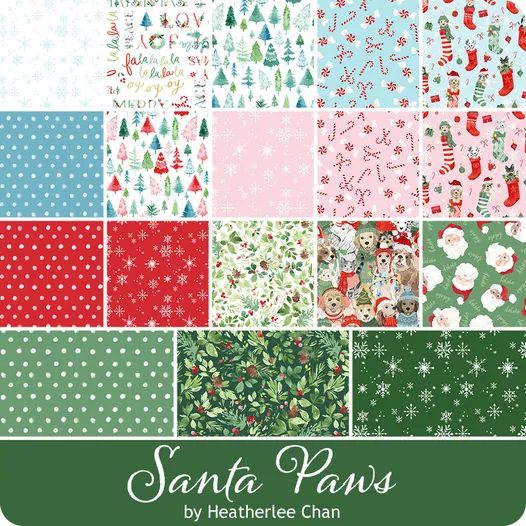 Santa Paws by Heatherlee Chan for Clothworks
