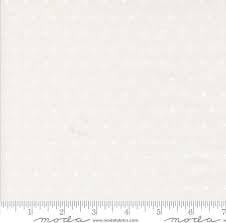 A Very Sweet Christmas by Bunny Hill Designs for Moda - 3064 11 White on White Spots