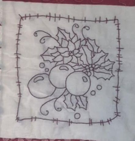 White Gecko Set of 6 Redwork panels Was £16.99 now £12