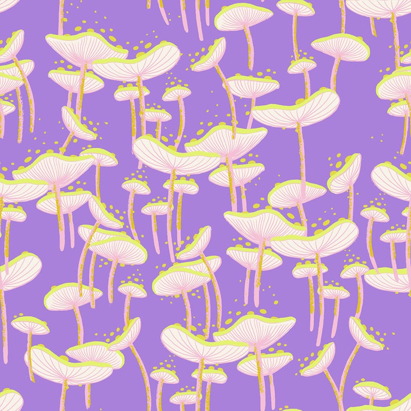 Glow Garden by Sarah Watts of Ruby Star Society - 2115 13 Fungi in Amethyst