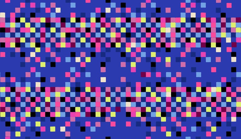 Glow Garden by Sarah Watts of Ruby Star Society - 2117 14 Pixel in Blacklight