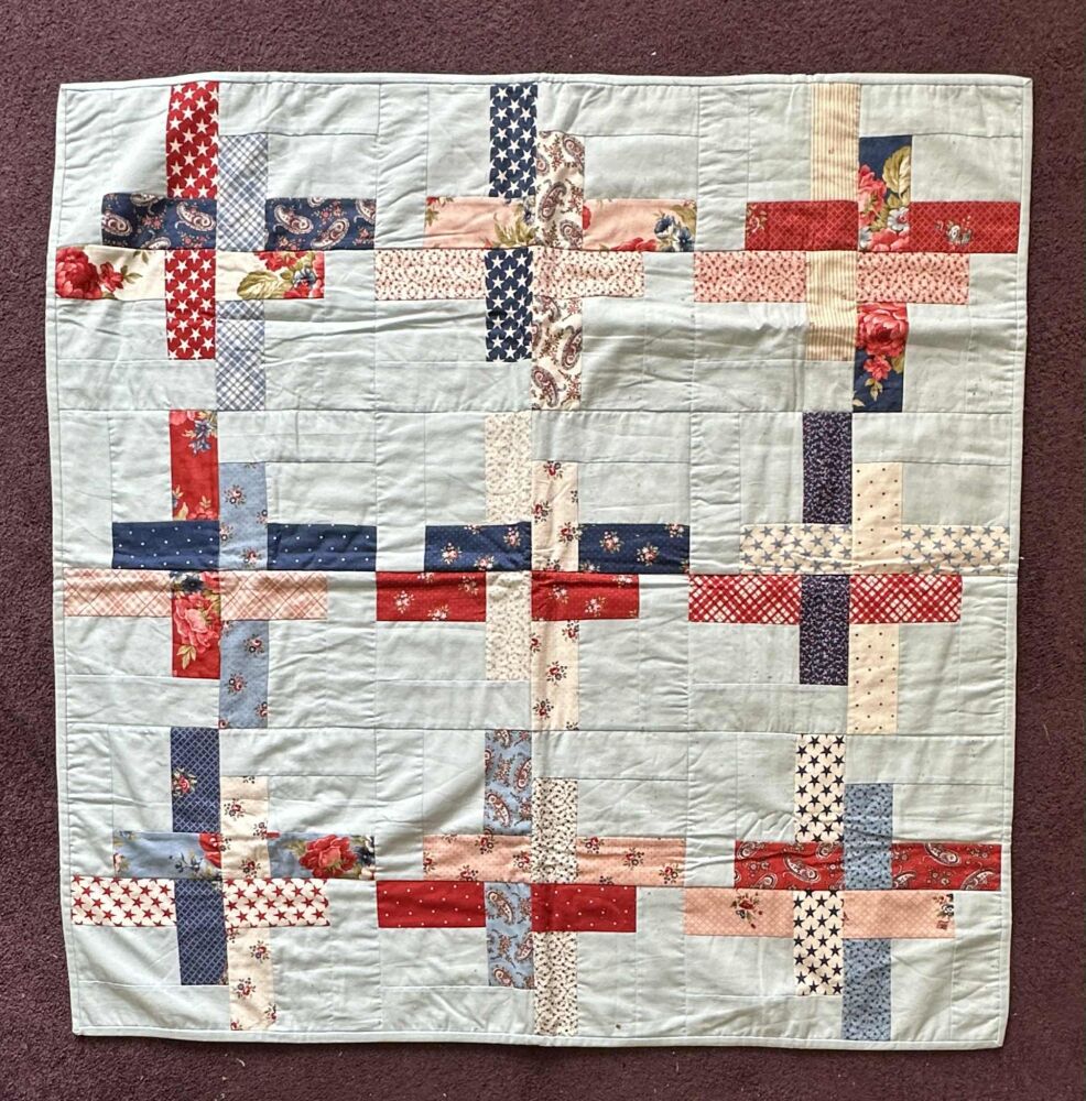 Finished Quilt in Moda Grand Haven fabric - 39" x 39"