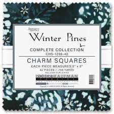 Winter Pines by Artisan Batiks for Robert Kaufman - Charm Squares