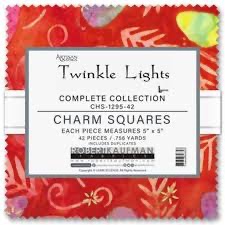 Twinkle Lights - Artisan Batiks for Robert Kaufman - Charm Squares