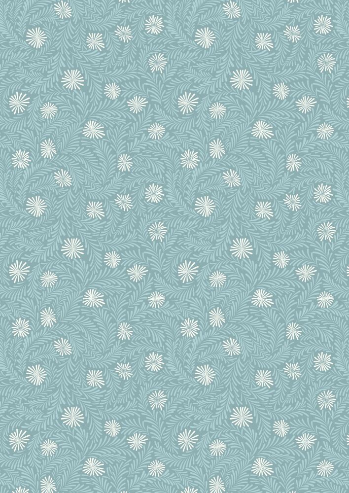 A Winter's Moon Frosty ice on light iced aqua with pearl - A950B