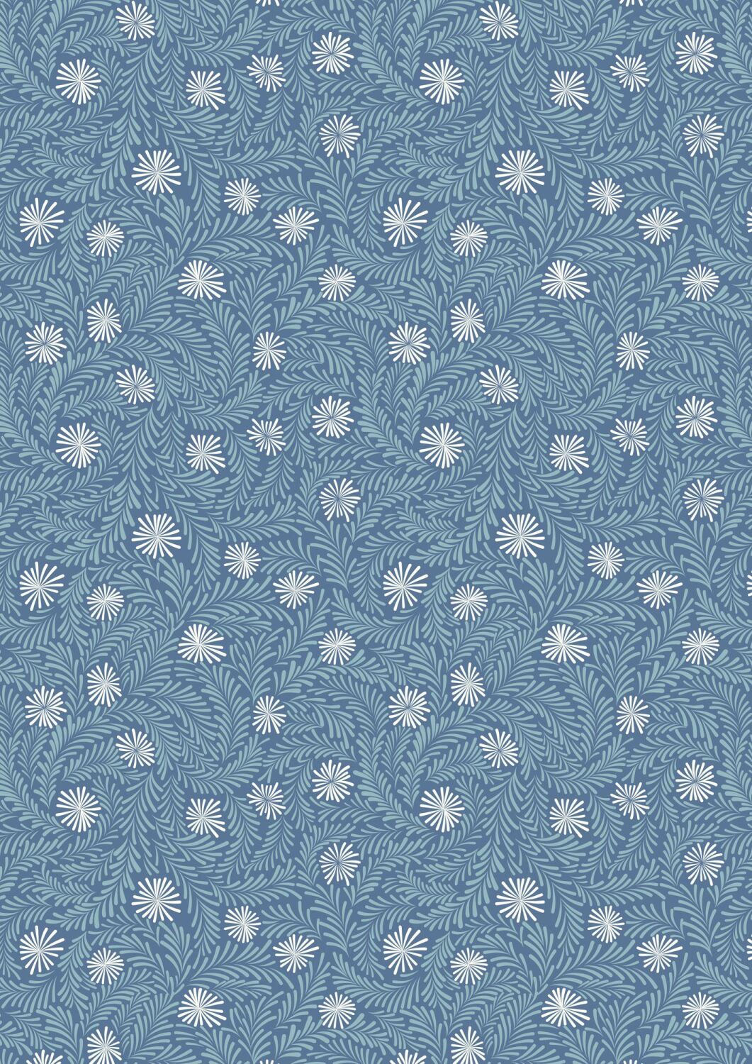 A Winter's Moon Frosty ice on mid blue with pearl - A950C