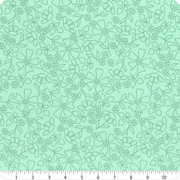 Sherbet Sunshine Flannel by Corey Yoder for Moda - Seaglass 29223 25F