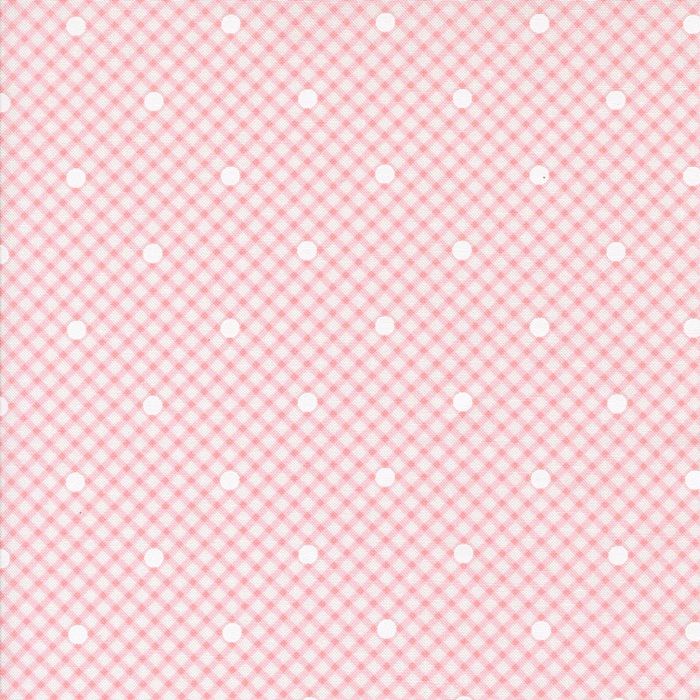 Memory Lane by Brenda Riddle for Moda 18784 22 Pink gingham with dot