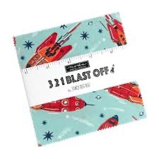 321 Blast Off by Stacy Iest Hsu for Moda - Charm Pack