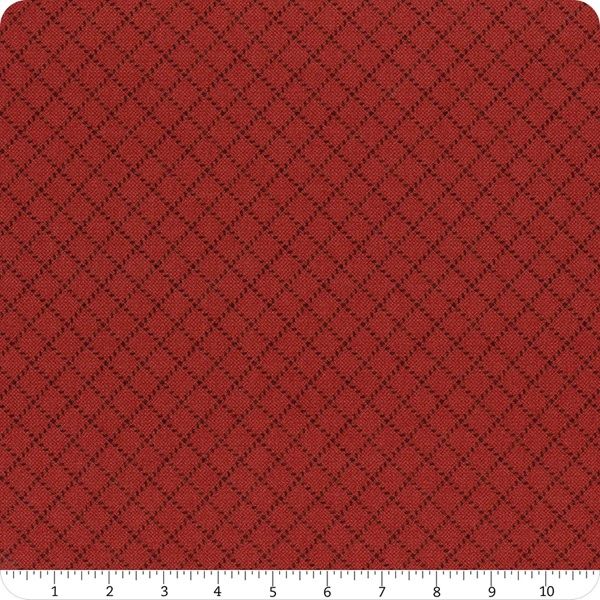 Prairie Gatherings Flannel for Moda 49315 20F Brick