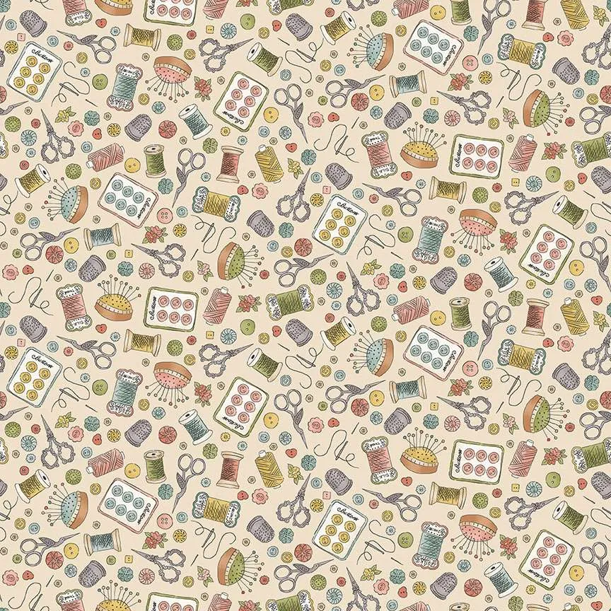 Atelier by Makower UK - Notions Cream 132/Q