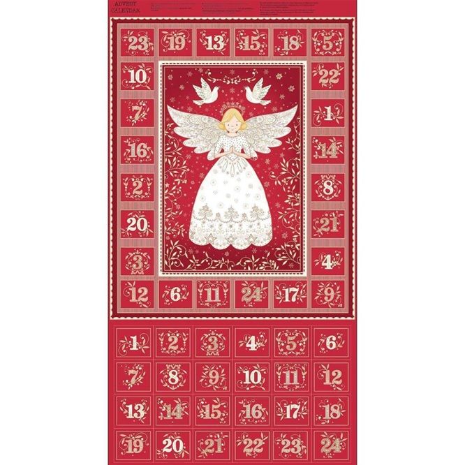 Makower Red Angel Advent Calendar 42/R
