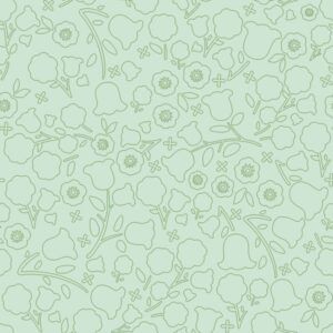 Freddie's Flowers by Fin Fabrics 250306-08 floral blender green