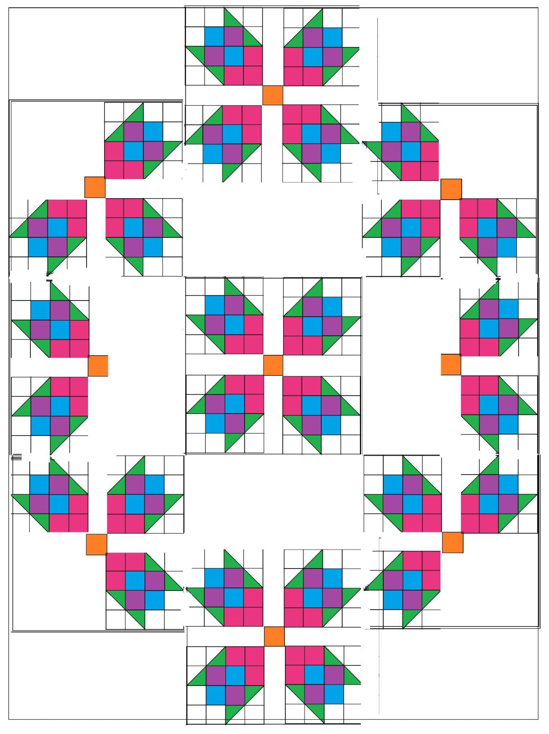 Ring a Ring of Rosebuds QAL Week One - Digital Download