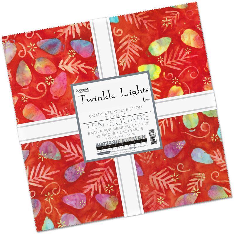 Twinkle Lights by Robert Kaufman layer cake TEN-1373-42