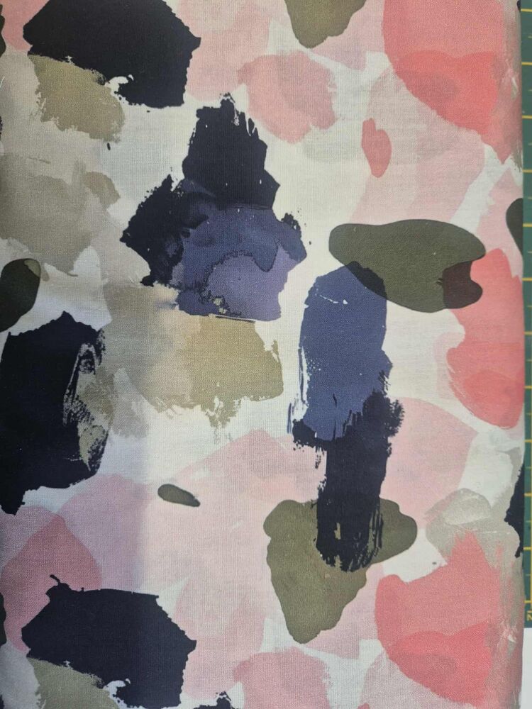 Sew Cool 60" Blush & Khaki camo print MQB8160