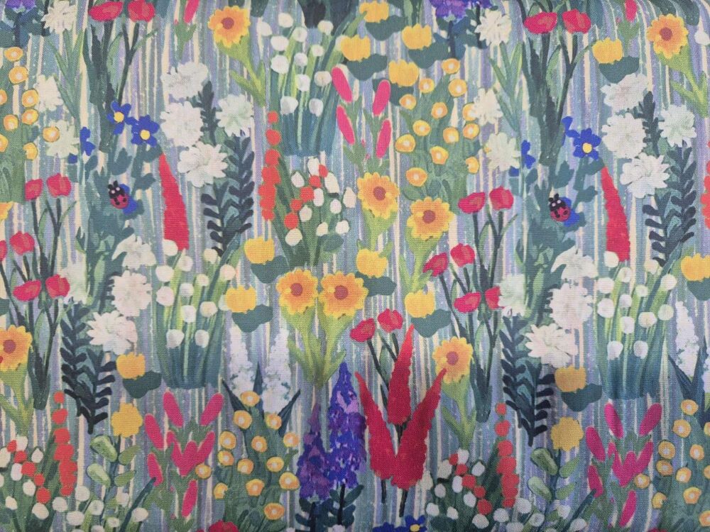 Sew Cool 60" Spring Meadow with ladybirds