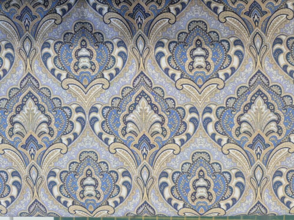 Sew Cool 60" Blue & Gold Paisley