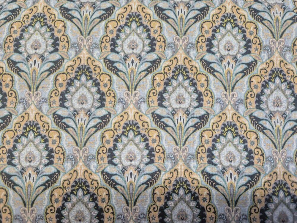 Sew Cool 60" Green & Gold Paisley MQA24794