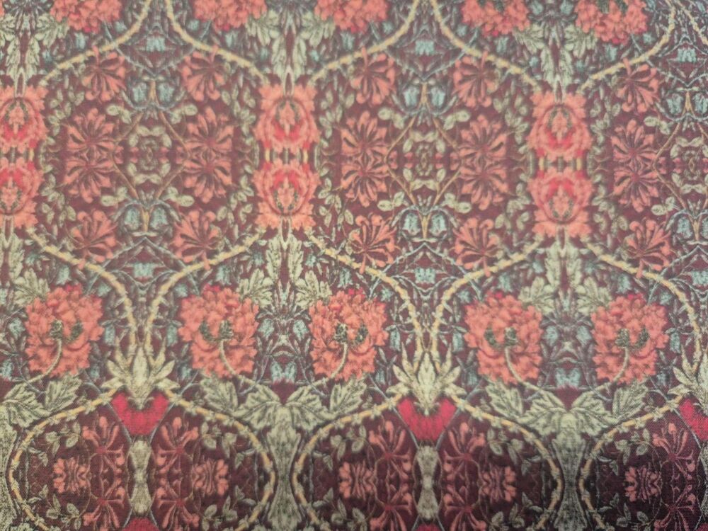 Sew Cool 60" Red/Burgandy 'Morris-esque' MQA24856