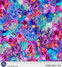 Painted Sea by Amy Tieman for P&B Textiles - 5941 Multicoloured Underwater