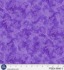 Painted Sea by Amy Tieman for P&B Textiles - 5946 V Leafy Sea Trails in Violet